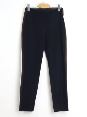 Women's Side Striped Causal Pants,Black