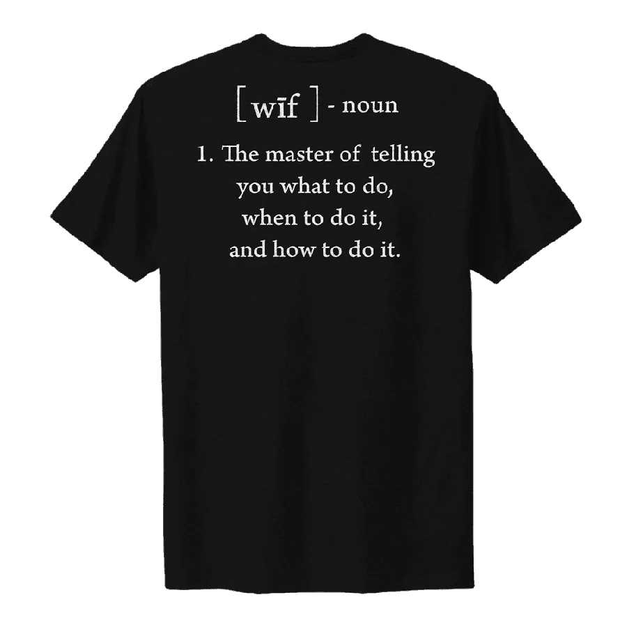 Women's Wife Defined Boyfriend Fit T-Shirt - Black