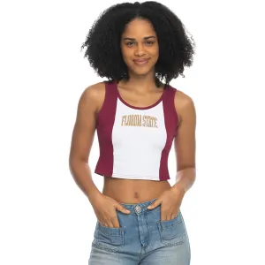ZooZatz Women's Florida State Colorblock Tank - Garnet/White ZooZatz Clothing Women